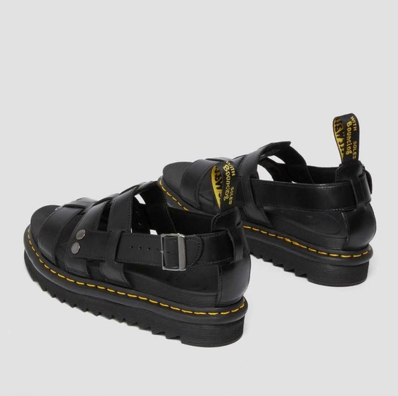 Men's Dr. MARTENS TERRY LEATHER STRAP SANDALS - Picture 4 of 16